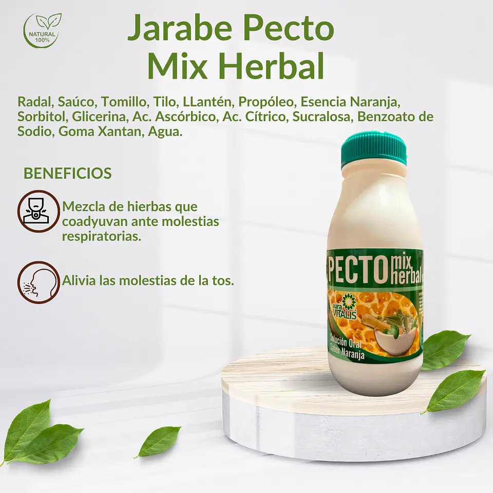 Jarabe Pecto Mix Herbal, 150 gr 3