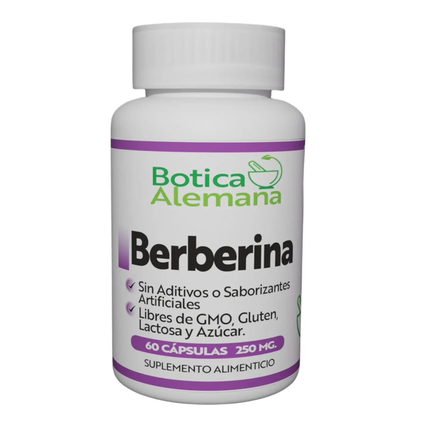 Berberina, 60 cápsulas 250 mg 1