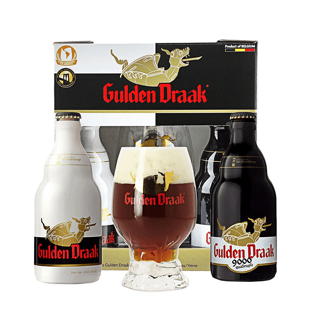 Pack Cerveza Gulden Draak 2 botellas 330cc + Copón