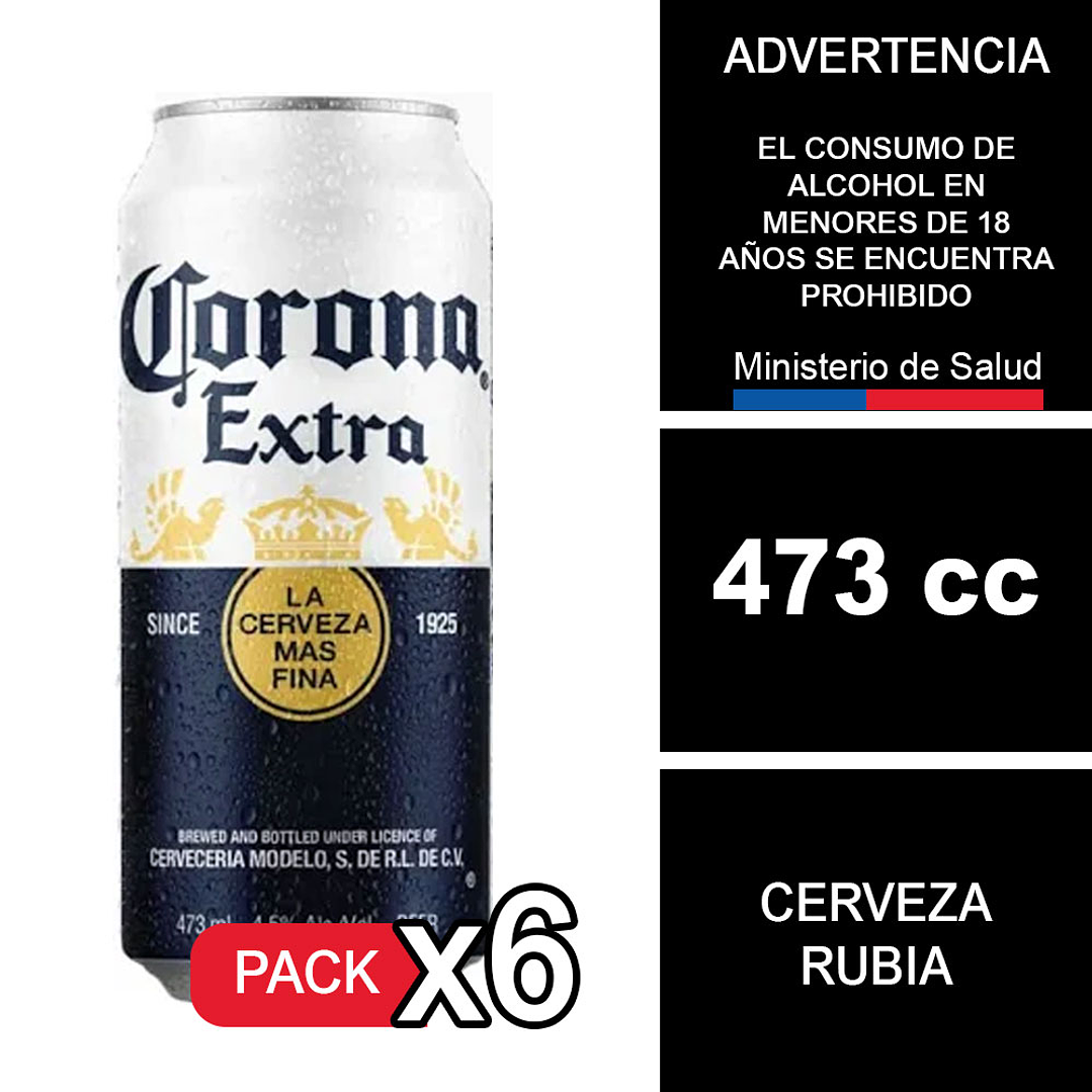 6X Corona Lata 473 cc 1
