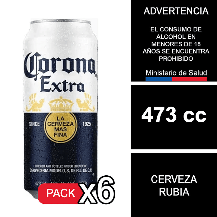 6X Corona Lata 473 cc 1