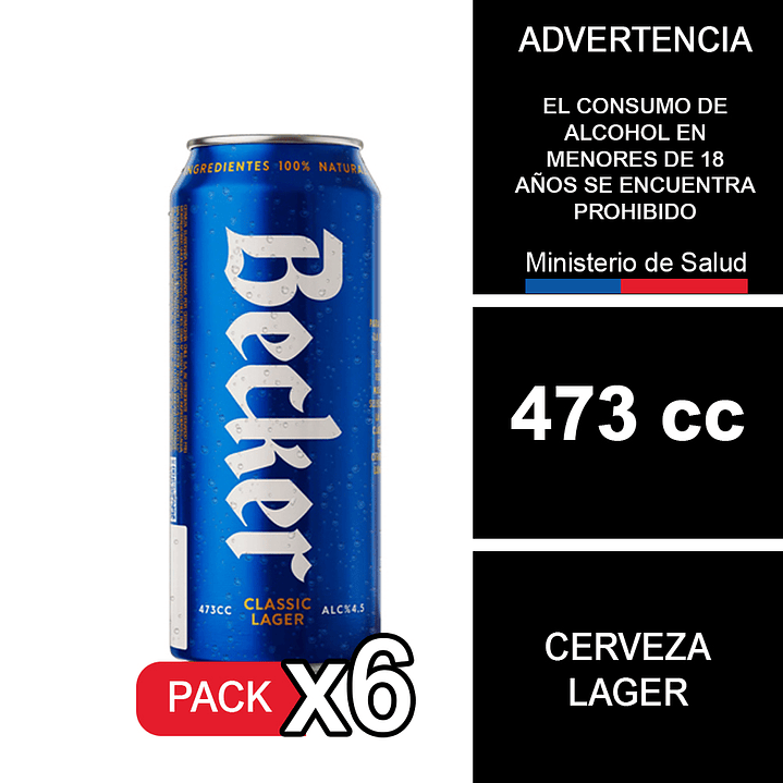 X6 Becker Lata 473 Cc 1