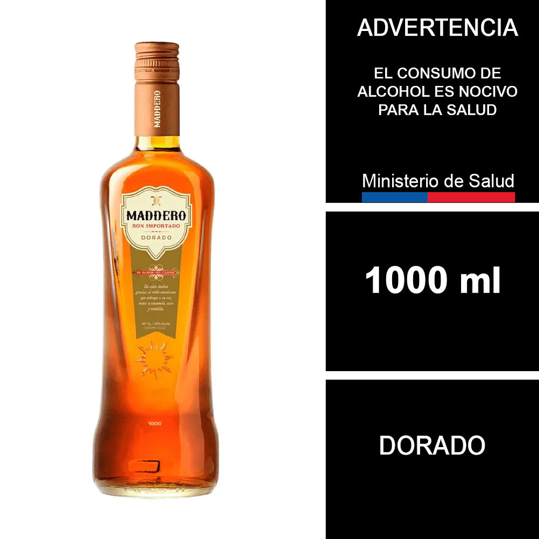 Ron Maddero Dorado Añejo 1000 ml 1