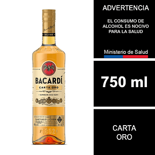Ron Bacardí Carta Oro 750 ml