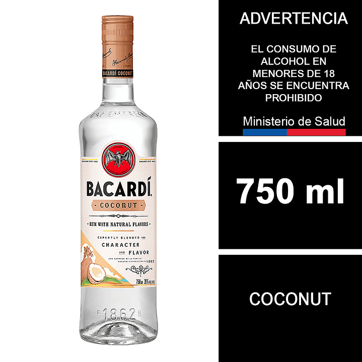 Ron Bacardí Coconut 750 ml 1