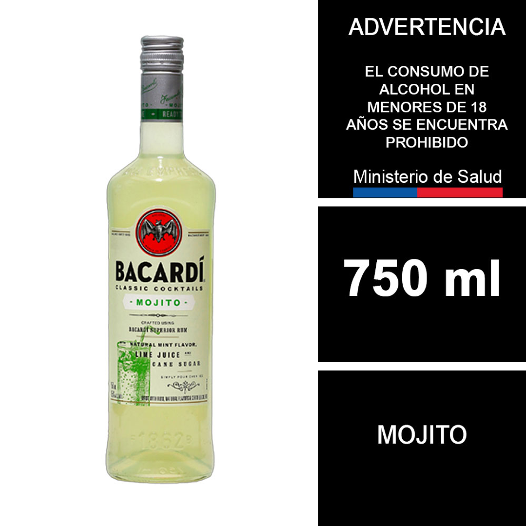 Ron Bacardí Mojito 750 ml 1
