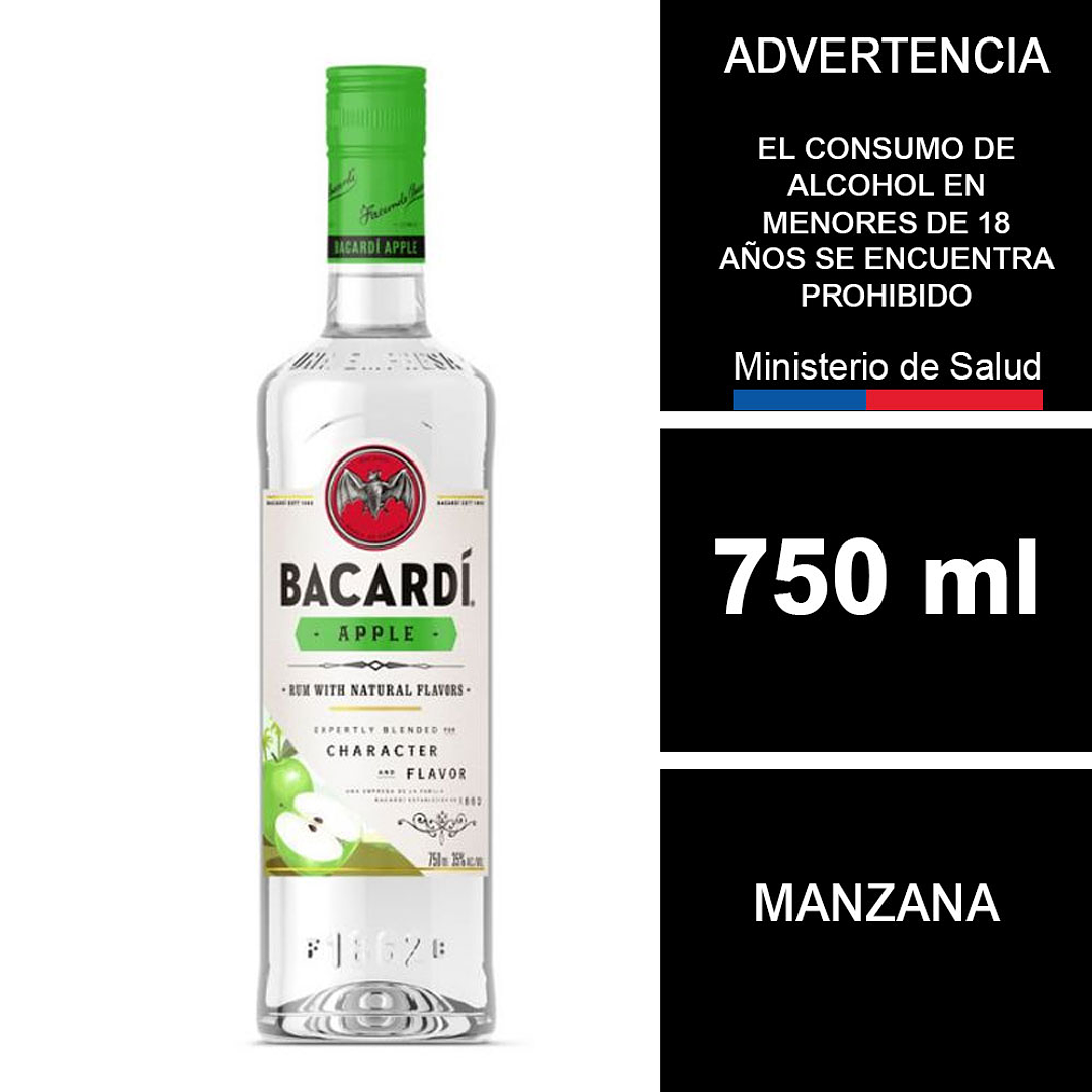Ron Bacardí Big Apple 750 ml 1