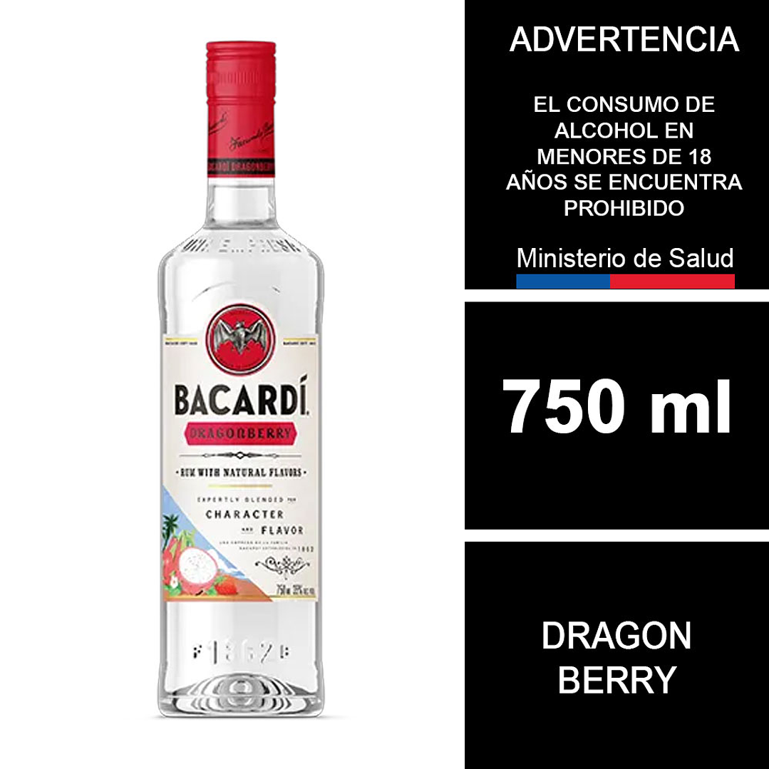 Ron Bacardí Dragon Berry 750 ml 1