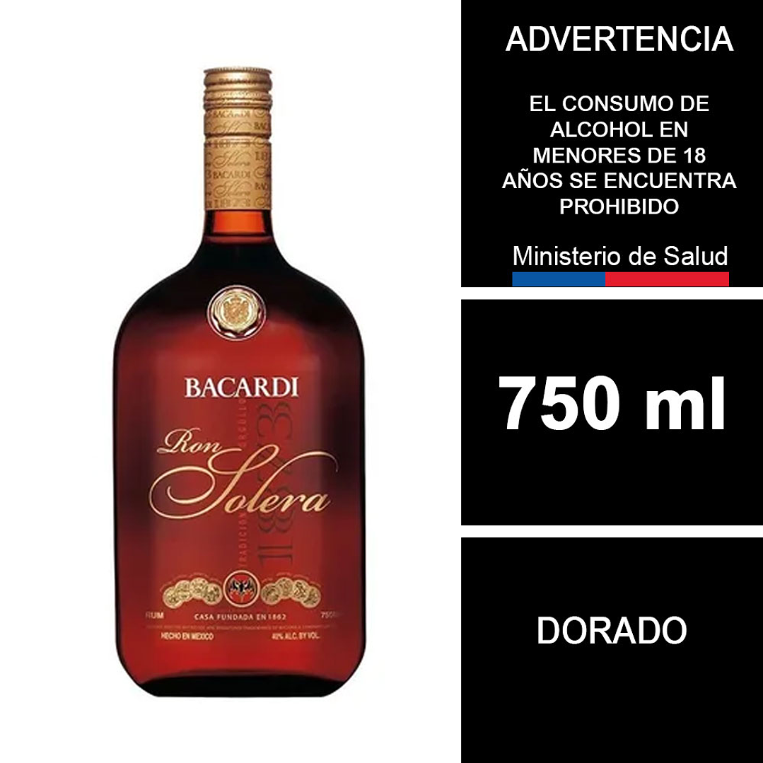Ron Bacardí Solera 750cc  1