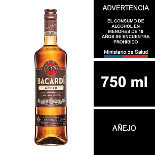 Ron Bacardí Añejo 750 ml