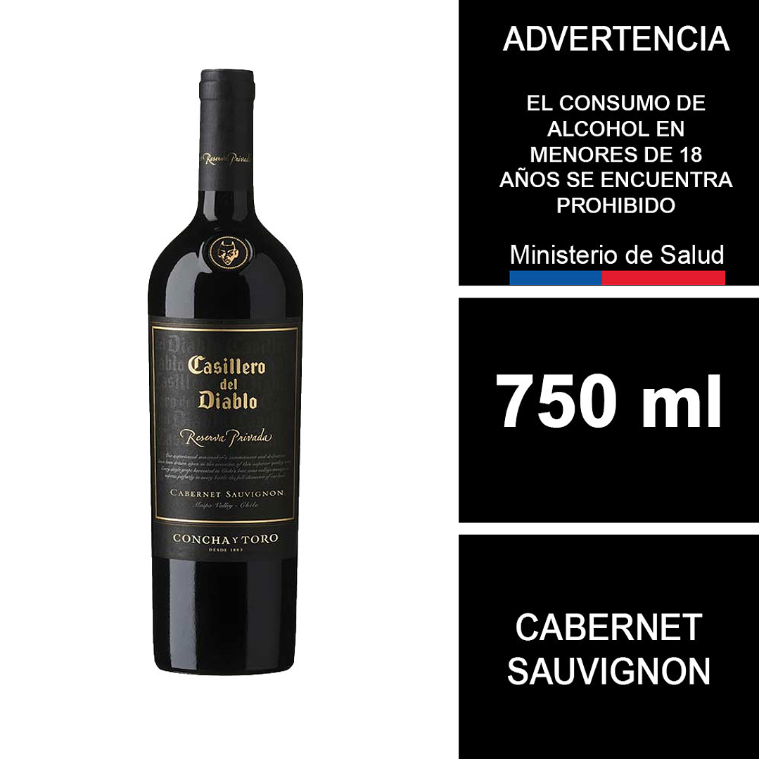 Vino Casillero del diablo Reserva Privada Cabernet Sauvignon 750cc 1