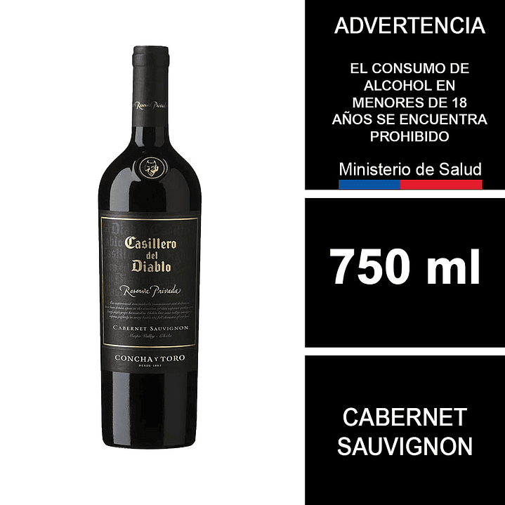 Vino Casillero del diablo Reserva Privada Cabernet Sauvignon 750cc 1