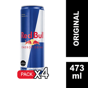 X4 Red Bull bebida energética 473 cc