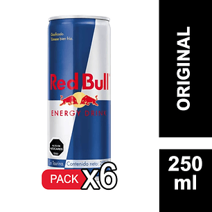 X6 Red Bull bebida energética 250 cc