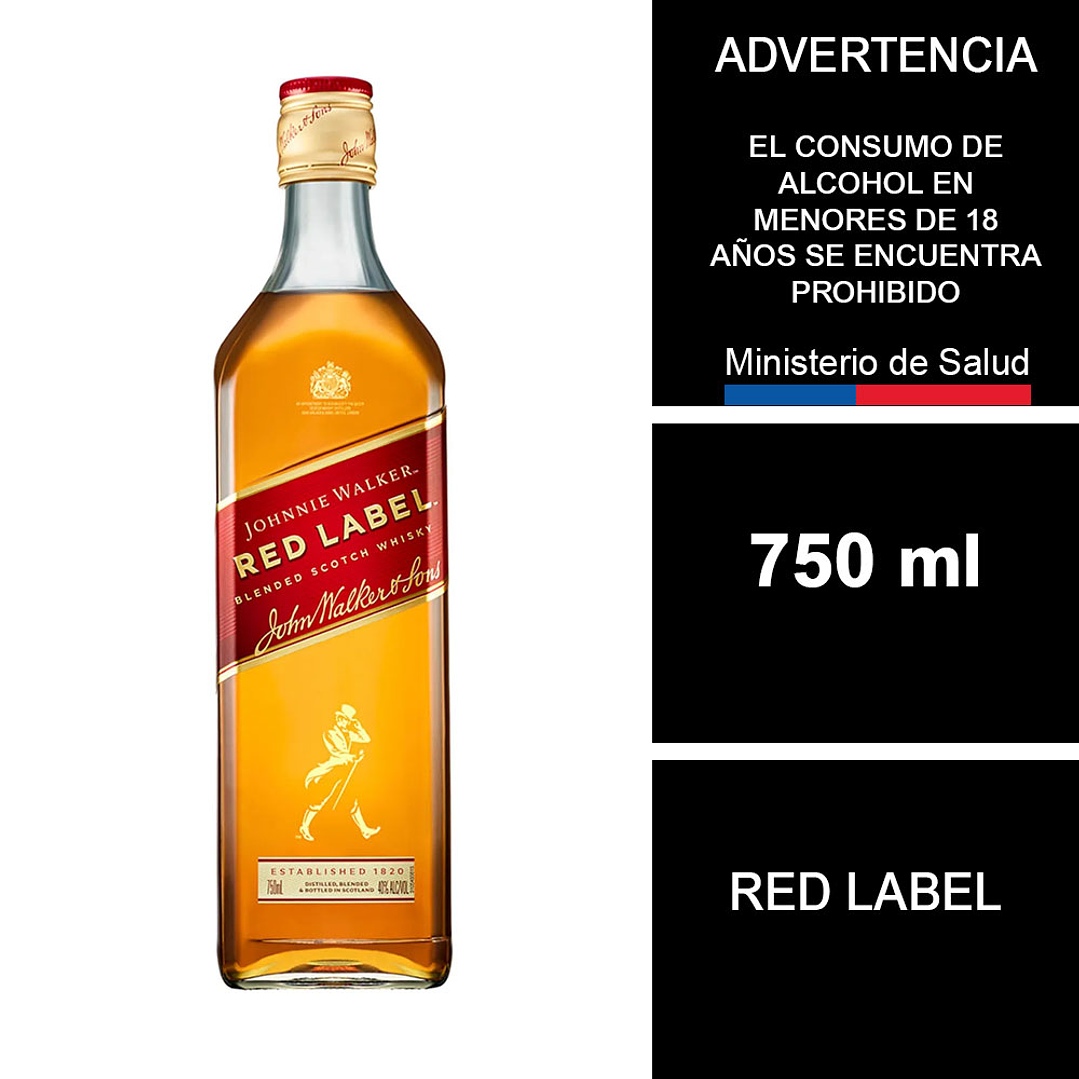 Whisky Johnnie Walker Red Label 750 ml 1