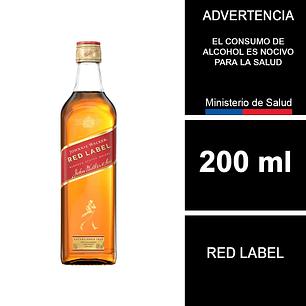 Whisky Johnnie Walker Red Label 200 cc (petaca)