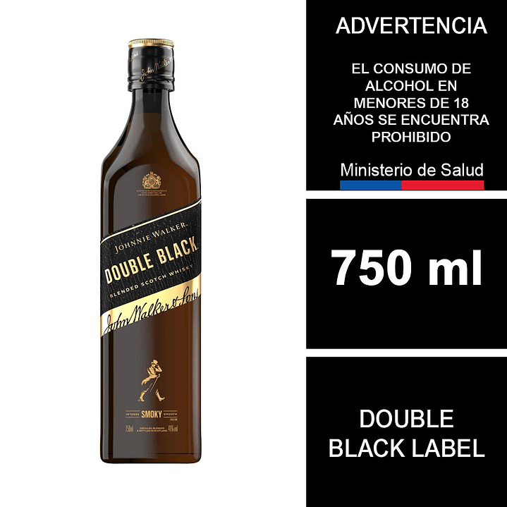 Whisky Johnnie Walker Double Black 750 ml 1