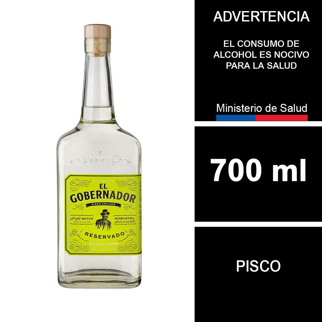 Pisco El Gobernador 700 cc 1