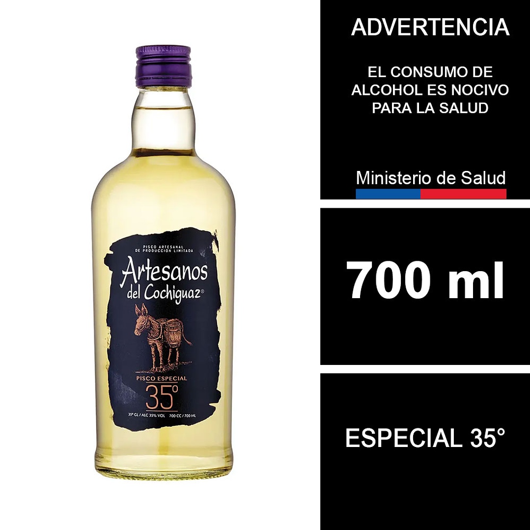 Pisco Artesanos Del Cochiguaz Especial 700 cc 1