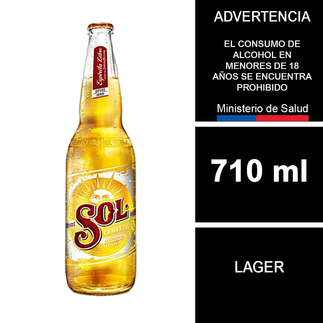 Cerveza Sol Botella 650 cc 1