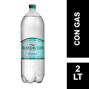 Agua Mineral Benedictino Con Gas 2000 cc
