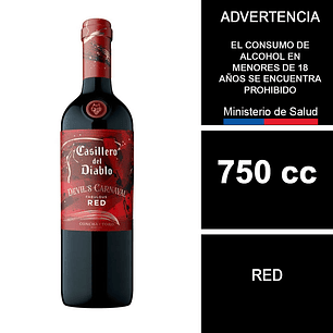 Vino Casillero del Diablo Devil's Carnaval Fabulous Red 750 cc