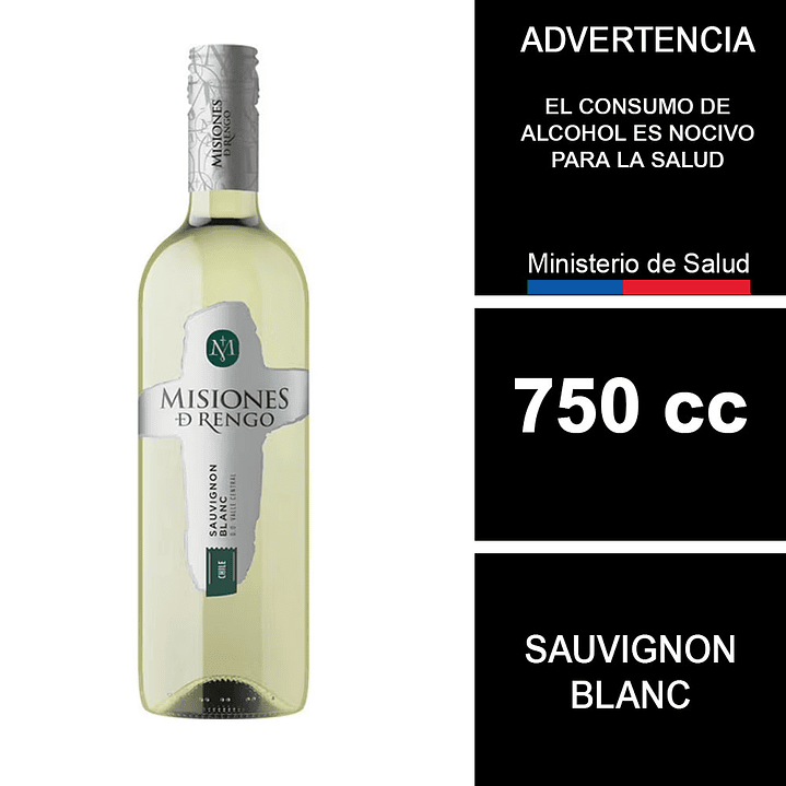 Vino Misiones De Rengo Sauvignon Blanc 750 cc 1