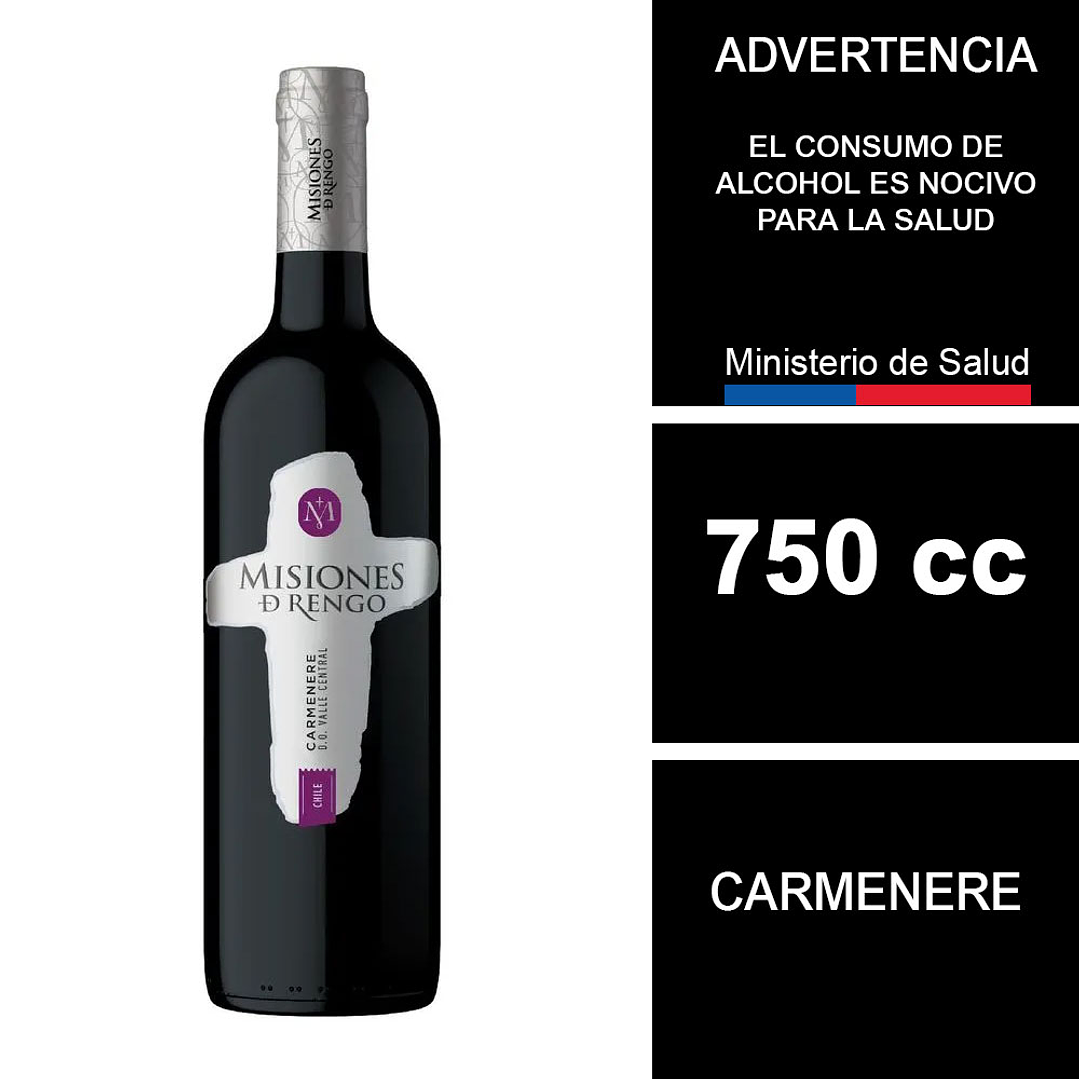 Vino Misiones De Rengo Carmenere 750 cc 1