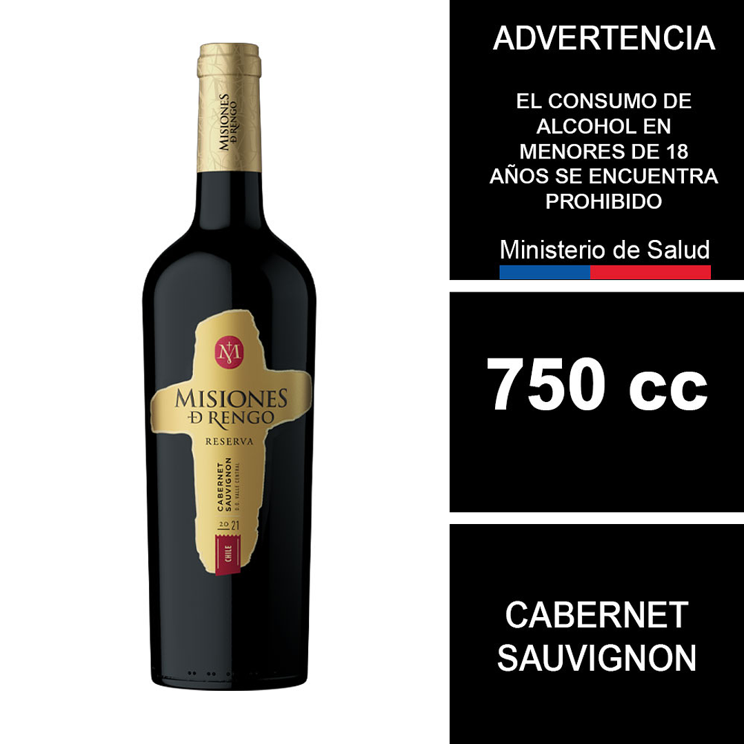 Vino Misiones de Rengo Reserva Cabernet Sauvignon 750 cc 1
