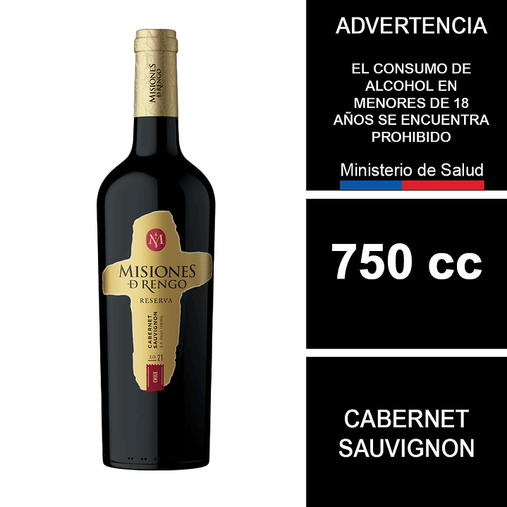 Vino Misiones de Rengo Reserva Cabernet Sauvignon 750 cc 1