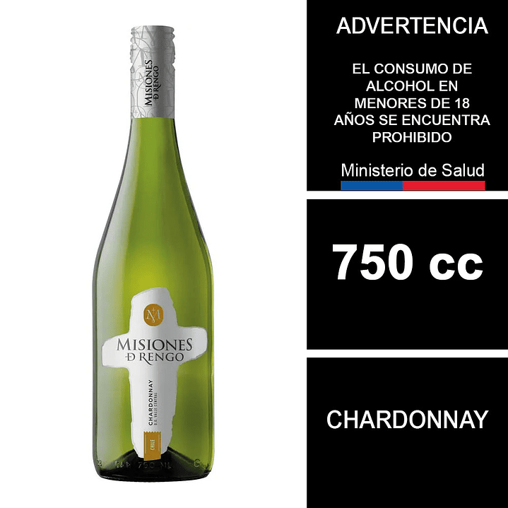 Vino Misiones De Rengo Chardonnay 750 cc 1