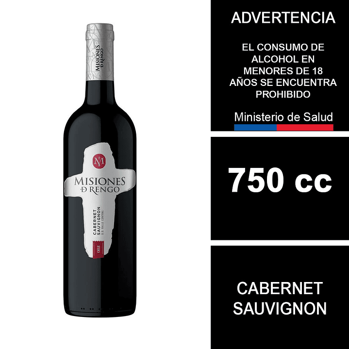 Vino Misiones De Rengo Cabernet Sauvignon 750 cc 1