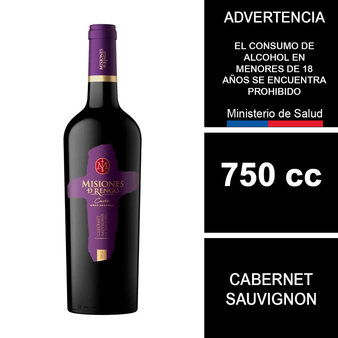 Vino Misiones de Rengo Cuvée Cabernet Sauvignon 750 cc 1