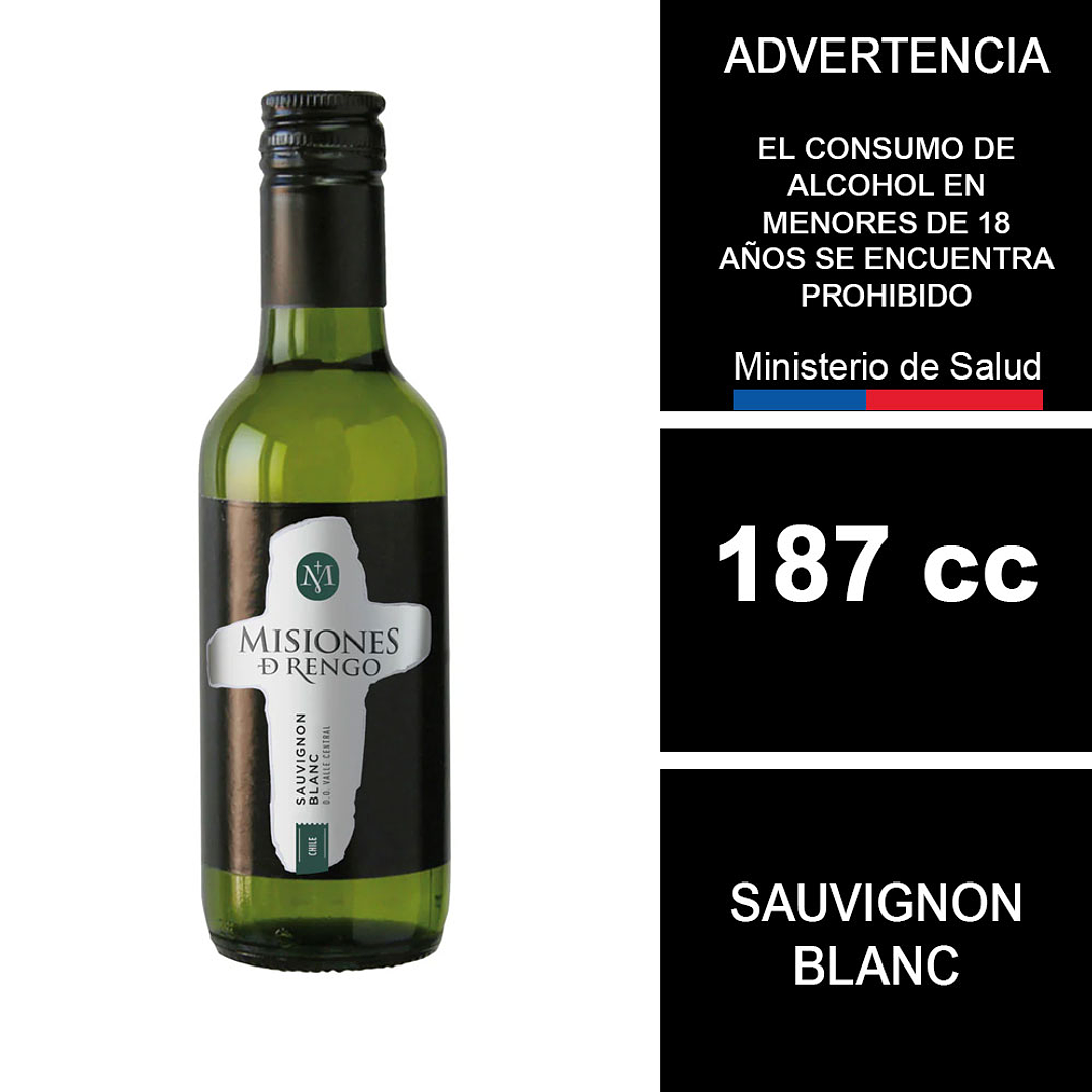 Vino Misiones De Rengo Sauvignon Blanc 187 cc 1