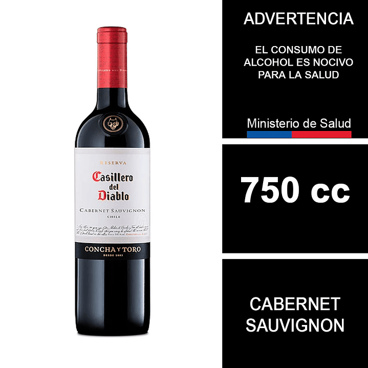 Vino Casillero del Diablo Reserva Cabernet Sauvignon 750cc 1