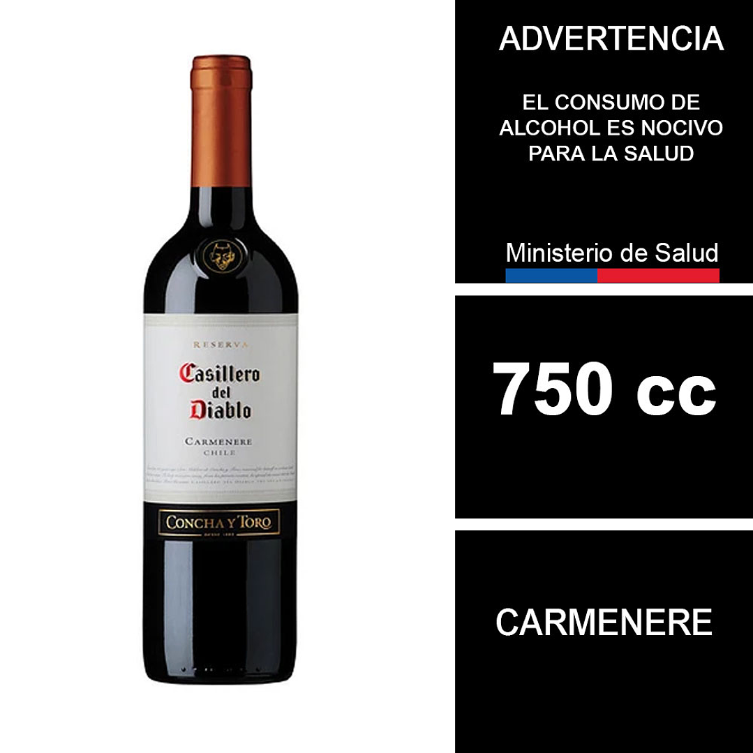 Vino Casillero del Diablo Reserva Carmenere 750cc 1