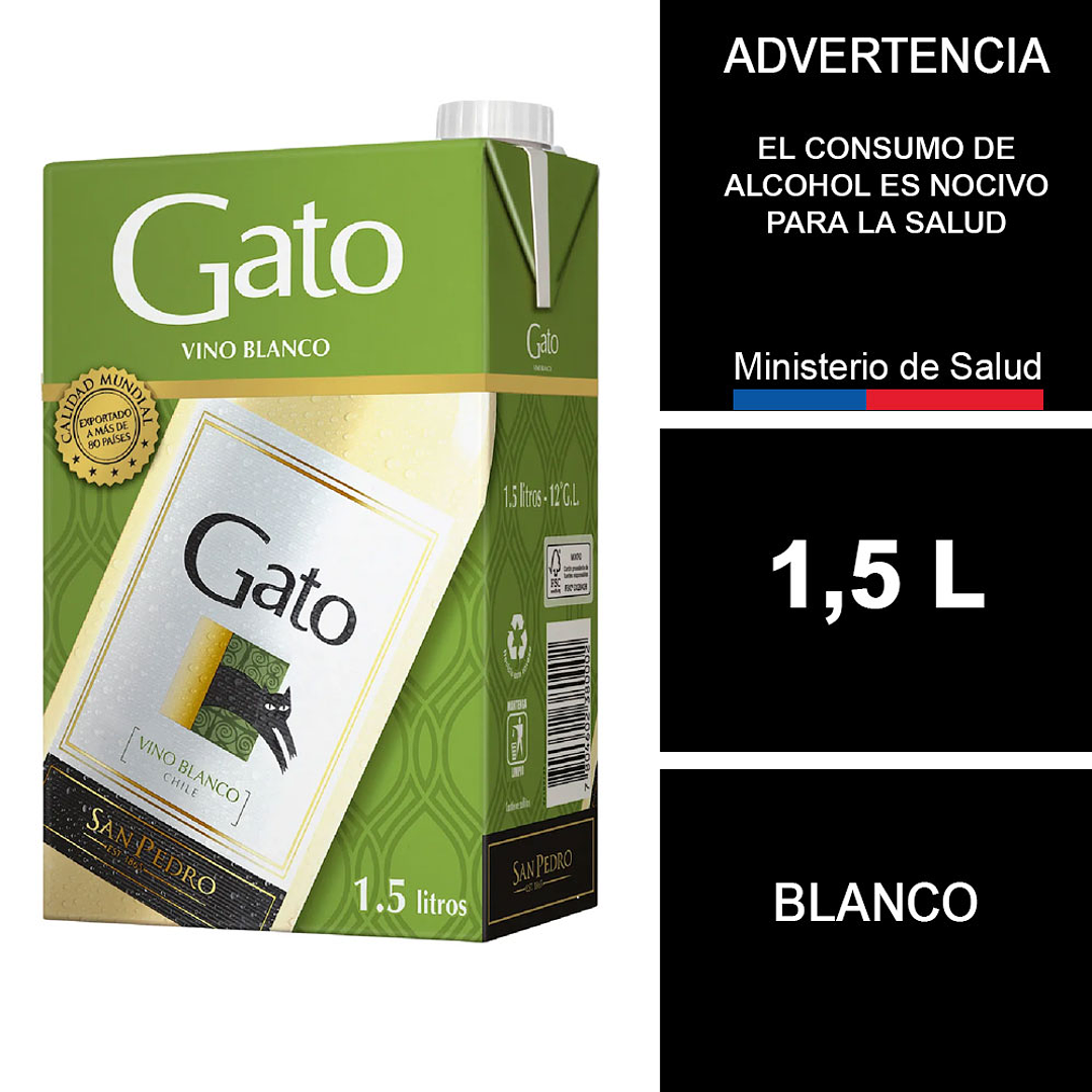 Vino Gato Blanco Caja 1,5 L 1