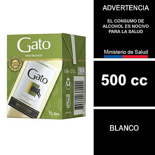 Vino Gato Blanco Caja 500 Cc