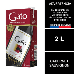 Vino Gato Cabernet Sauvignon Caja 2 L