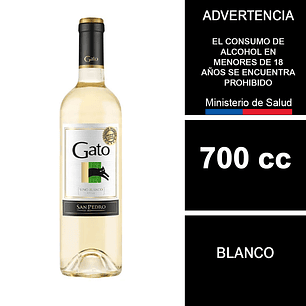 Vino Gato Blanco 700 cc
