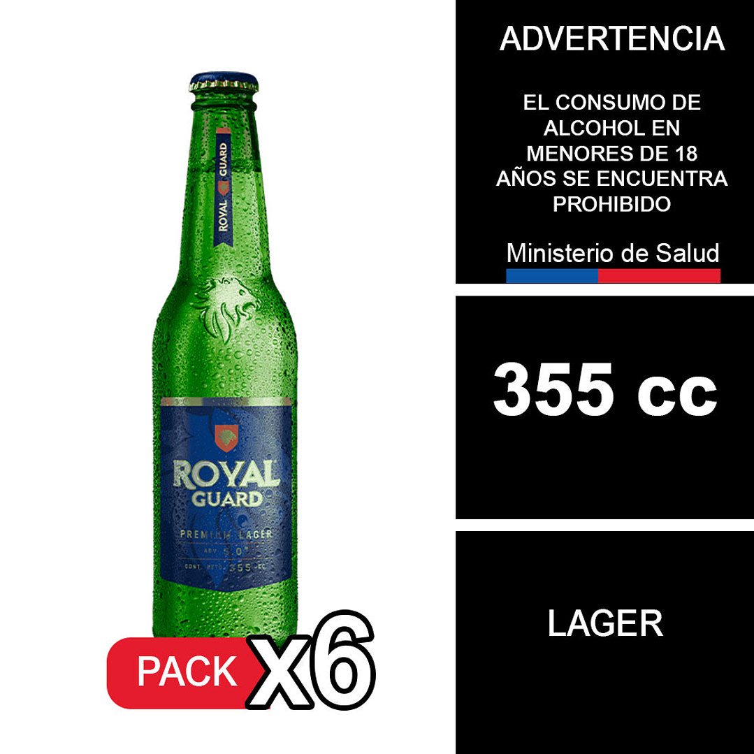 X6 Royal Guard Botellín 355 cc 1