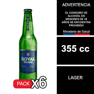 X6 Royal Guard Botellín 355 cc
