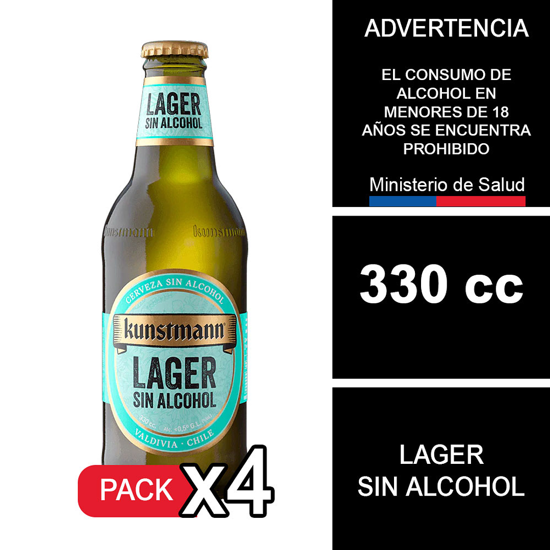 X4 Kunstmann Sin Alcohol 330 cc 1