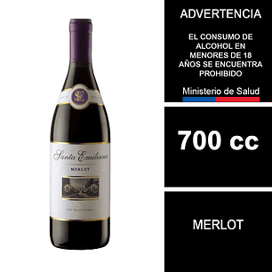 Vino Santa Emiliana Merlot 700 cc