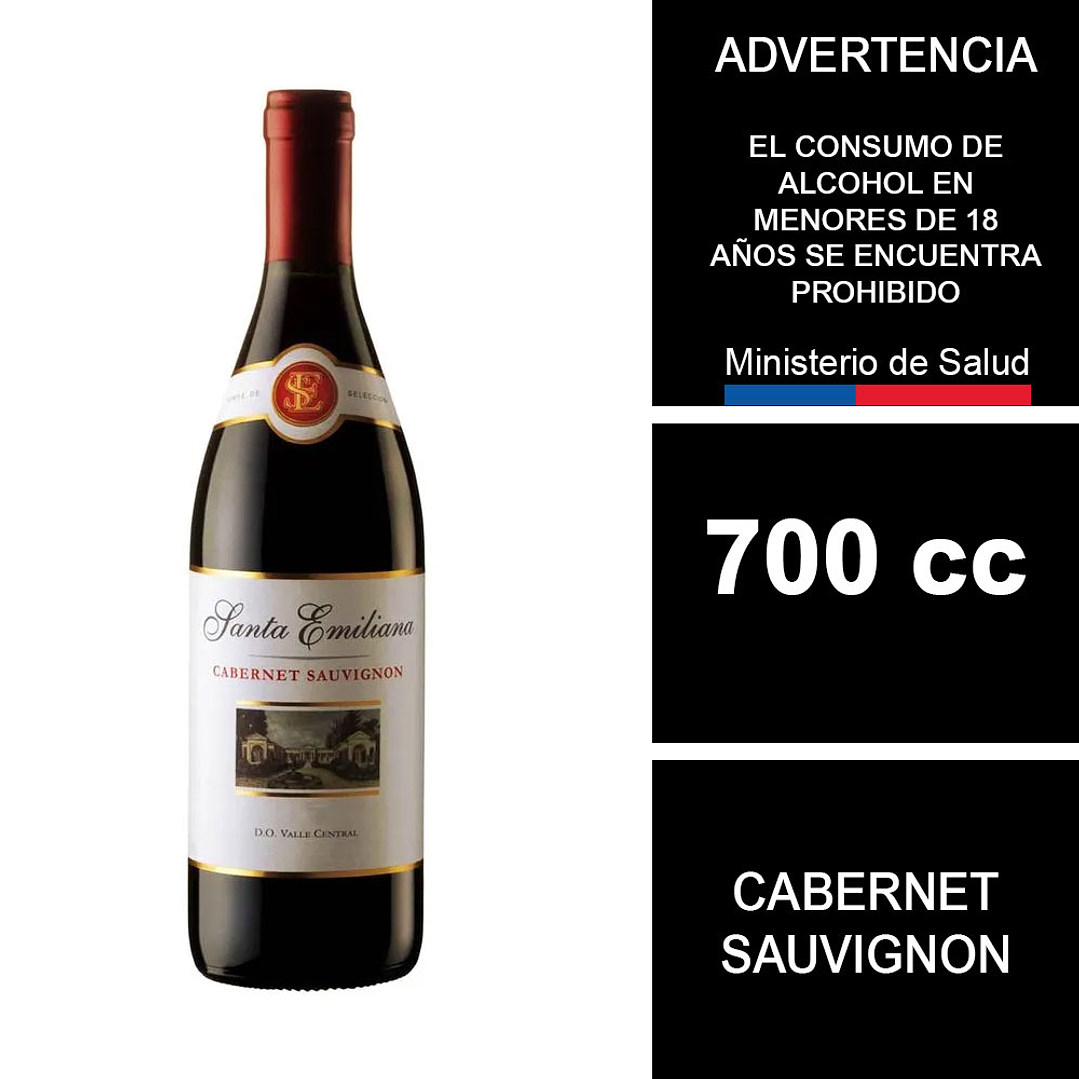 Vino Santa Emiliana Cabernet Sauvignon 700 cc 1