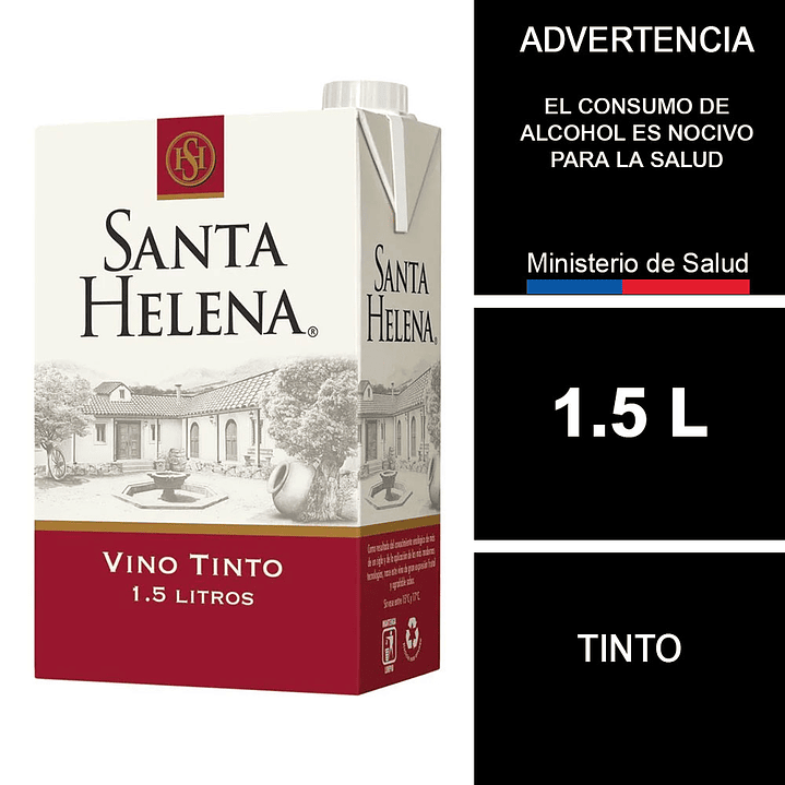 Vino Santa Helena Tinto Caja 1,5 L 1