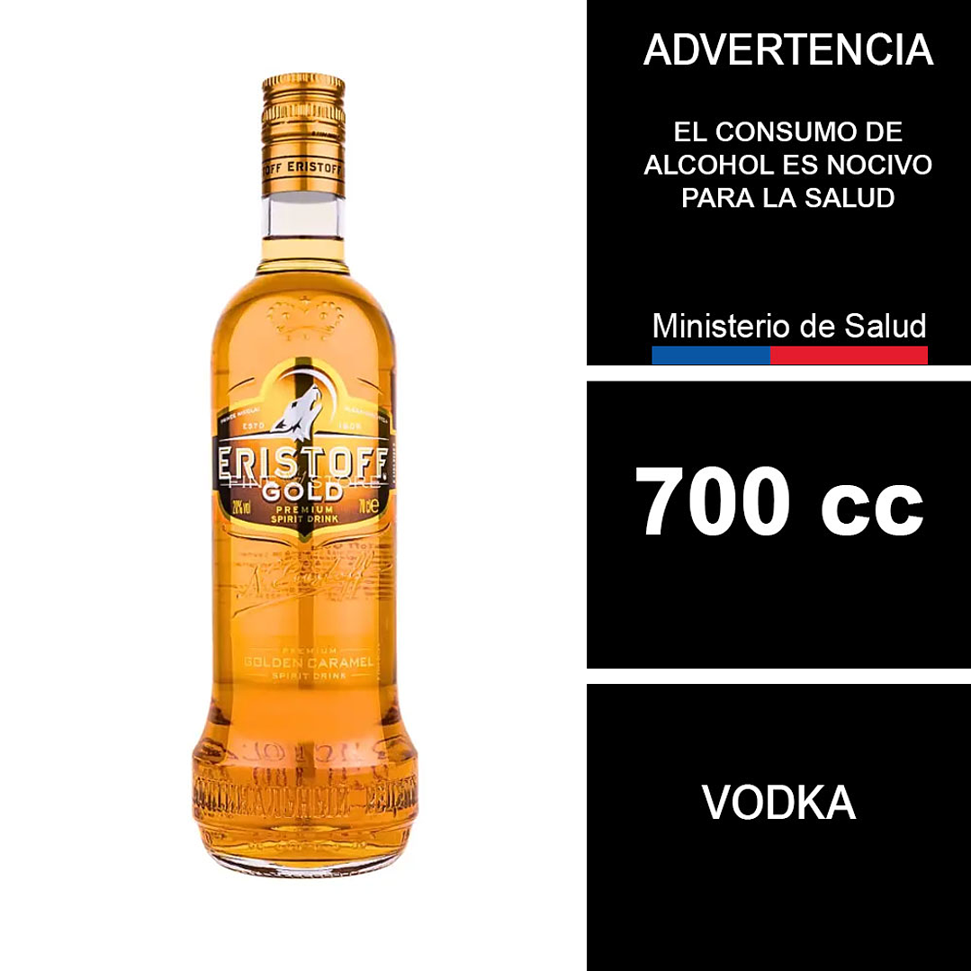 Vodka Eristoff Gold 700cc 1