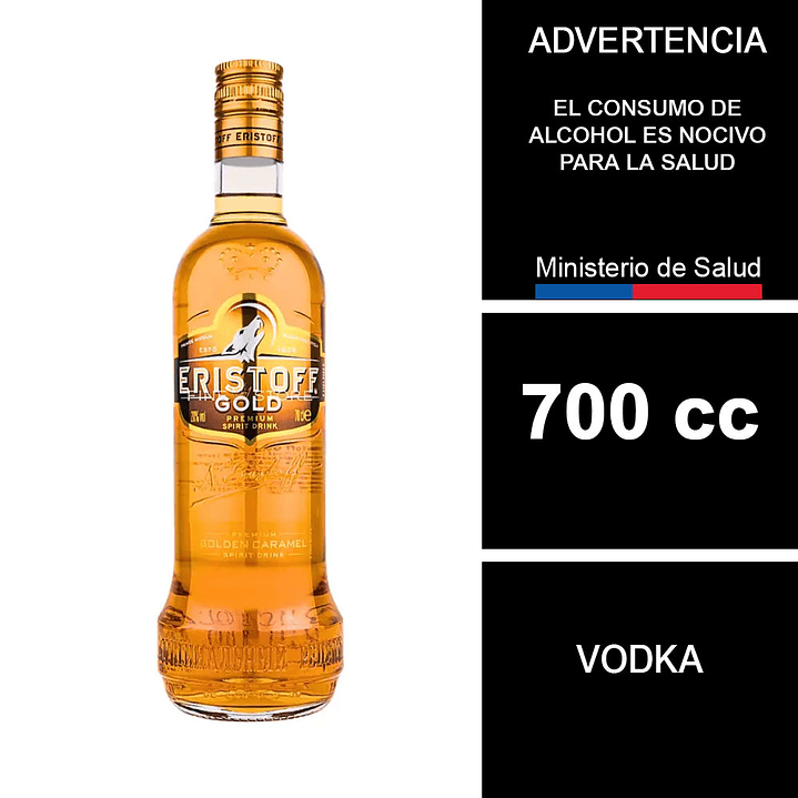 Vodka Eristoff Gold 700cc 1
