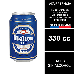 Mahou Sin Alcohol Lata 330 cc