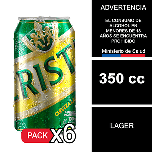 x6 Cristal Lata 350 cc